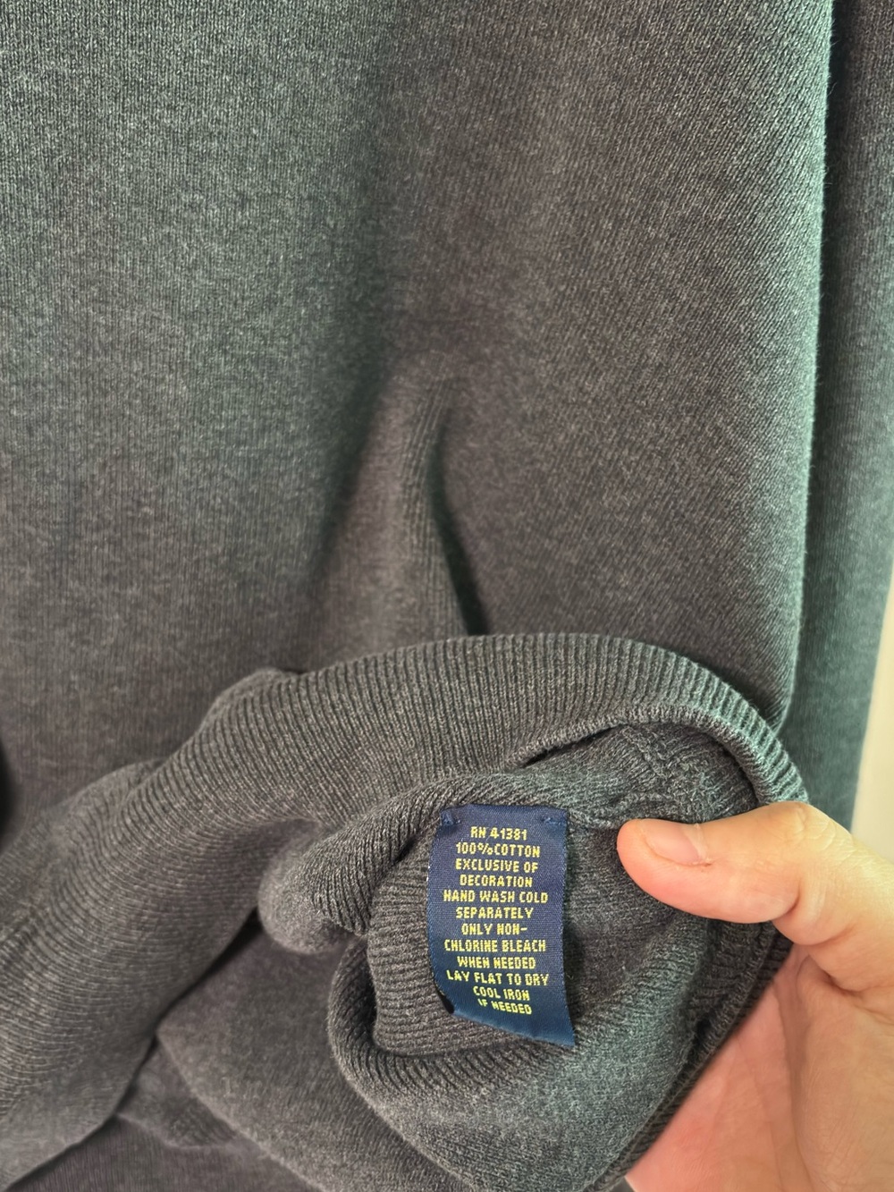 Polo by Ralph Lauren Crewneck Sweater in Dark Teal - Picture 3 of 10
